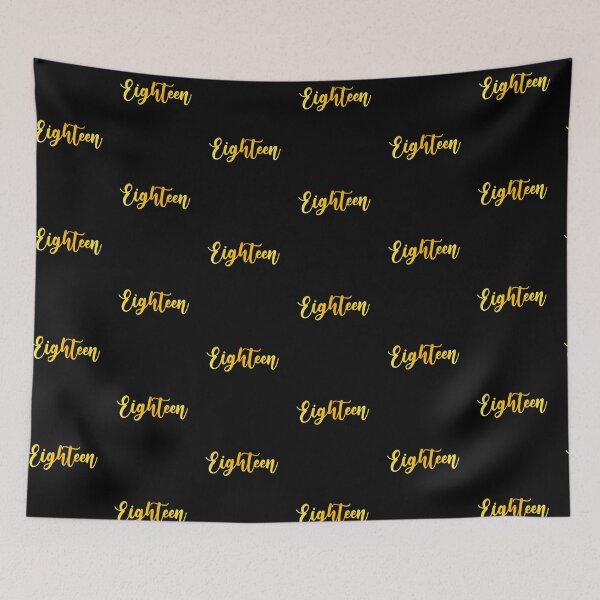 Item preview, 18 Eighteen Years Old - Gold Edition - 18th Birthday designed and sold by urban-design.