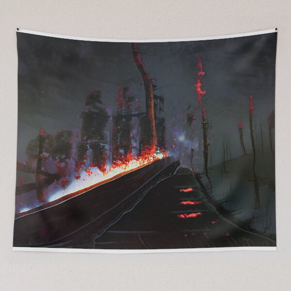 Item preview, Dark Dystopian Future Landscape designed and sold by BioDigital-Jazz.