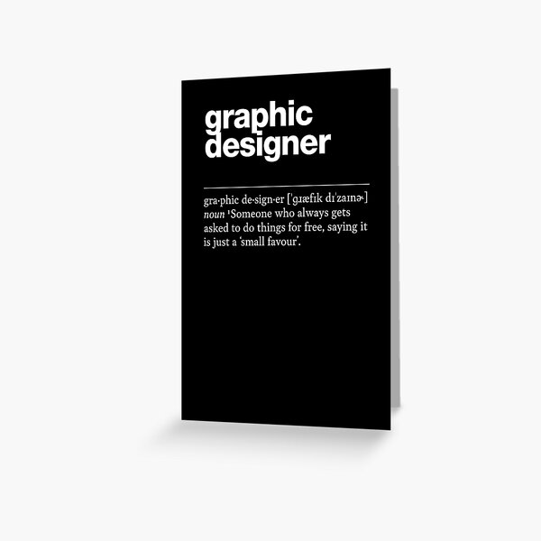 Item preview, "Graphic designer" funny job description, definition graphic designer designed and sold by TrueType.