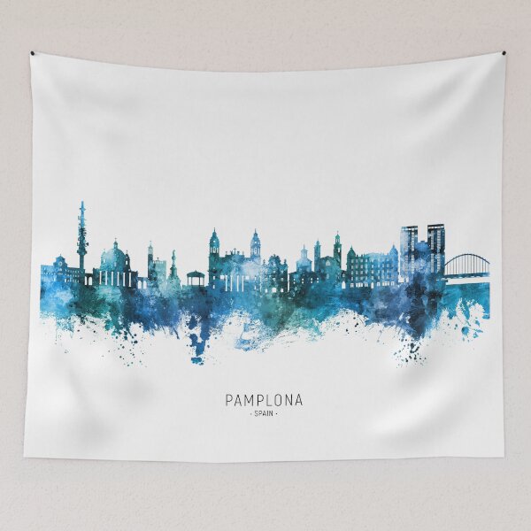 Item preview, Pamplona Spain Skyline designed and sold by ArtPrints.