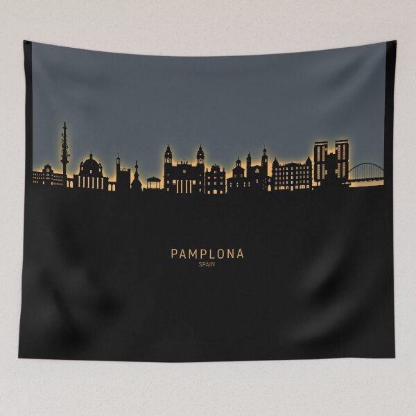 Item preview, Pamplona Spain Skyline designed and sold by ArtPrints.
