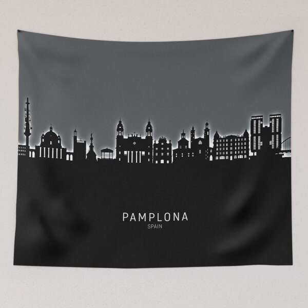 Item preview, Pamplona Spain Skyline designed and sold by ArtPrints.