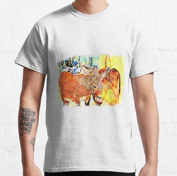 Two donkeys in the stable Classic T-Shirt