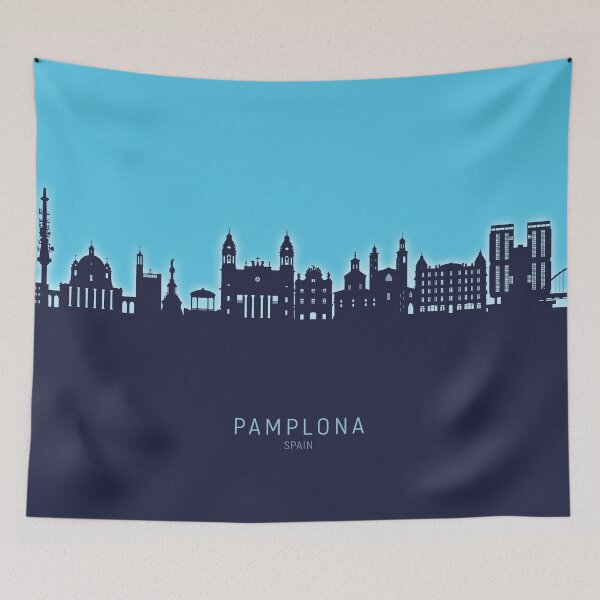 Item preview, Pamplona Spain Skyline designed and sold by ArtPrints.