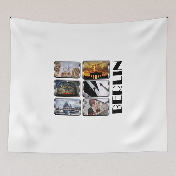 Item preview, Berlin Germany Germany collage skyline designed and sold by BullDesignsShop.