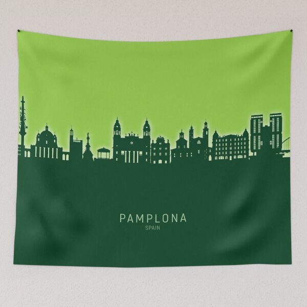 Item preview, Pamplona Spain Skyline designed and sold by ArtPrints.