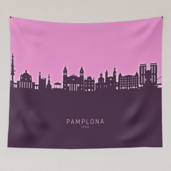 Item preview, Pamplona Spain Skyline designed and sold by ArtPrints.