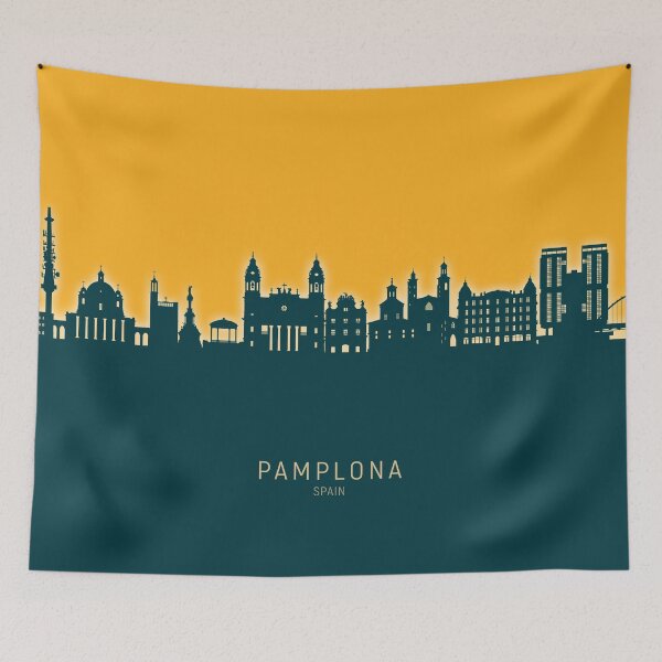 Item preview, Pamplona Spain Skyline designed and sold by ArtPrints.
