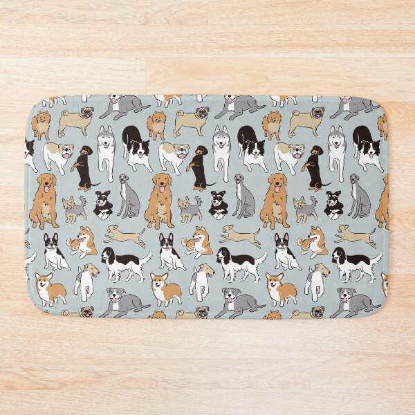 Item preview, Happy Dogs Blue Grey designed and sold by AnaAnaDesign.
