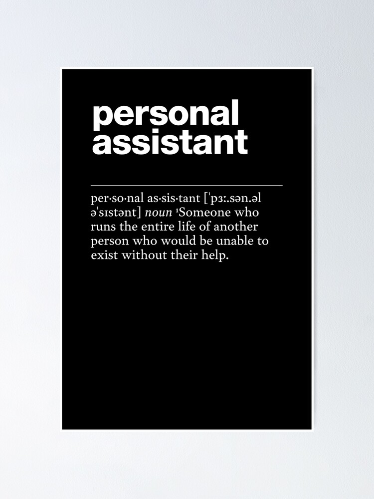 ""Personal assistant" funny job description, definition personal