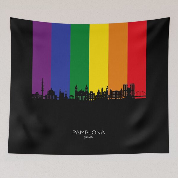Item preview, Pamplona Spain Skyline designed and sold by ArtPrints.