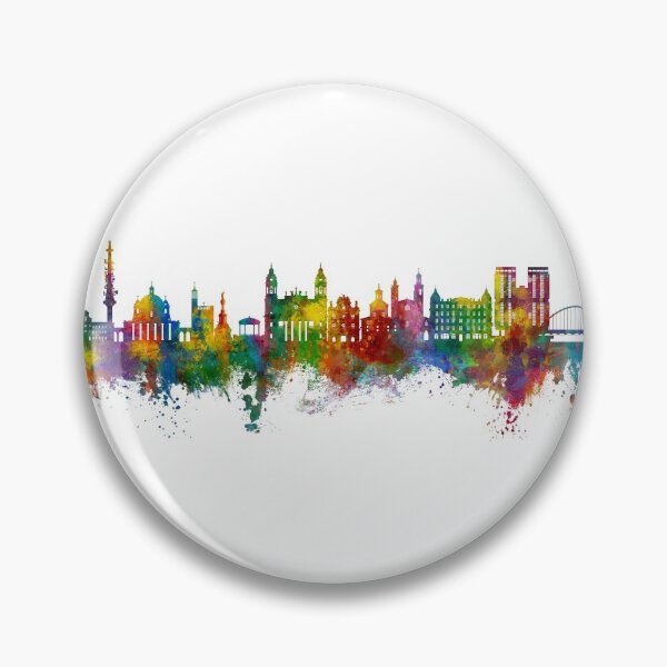 Artikelvorschau, Pamplona Spain Skyline entworfen und verkauft von ArtPrints.