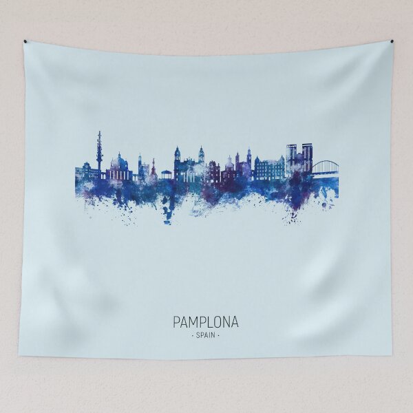 Item preview, Pamplona Spain Skyline designed and sold by ArtPrints.