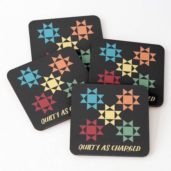 Item preview, Quilty As Charged Funny Play on Words Message for Quilters designed and sold by awkwarddesignco.