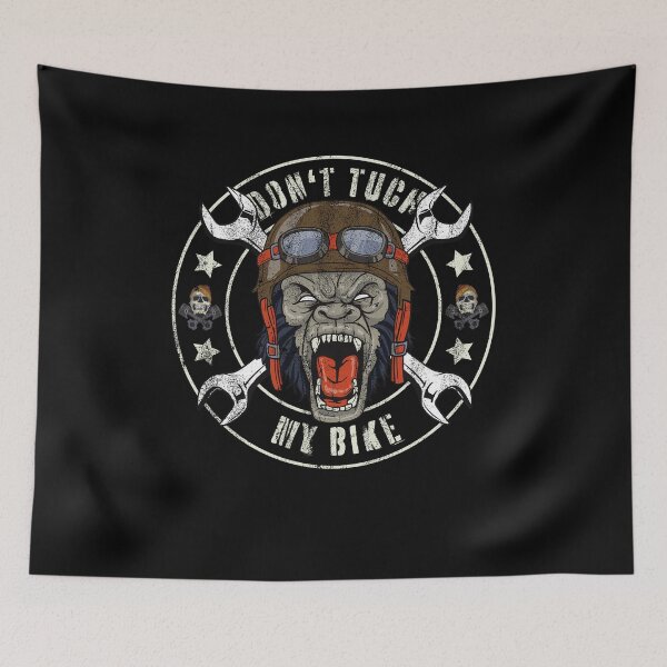 Item preview, Motorcyclist Motorcycle Don't tuch my bike grunge designed and sold by FalkDania.