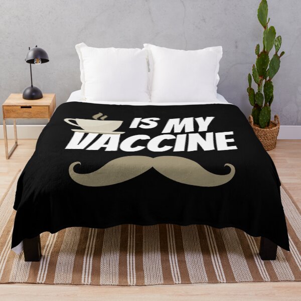 Item preview, Coffee is my vaccine - moustache designed and sold by PhotoPrise.