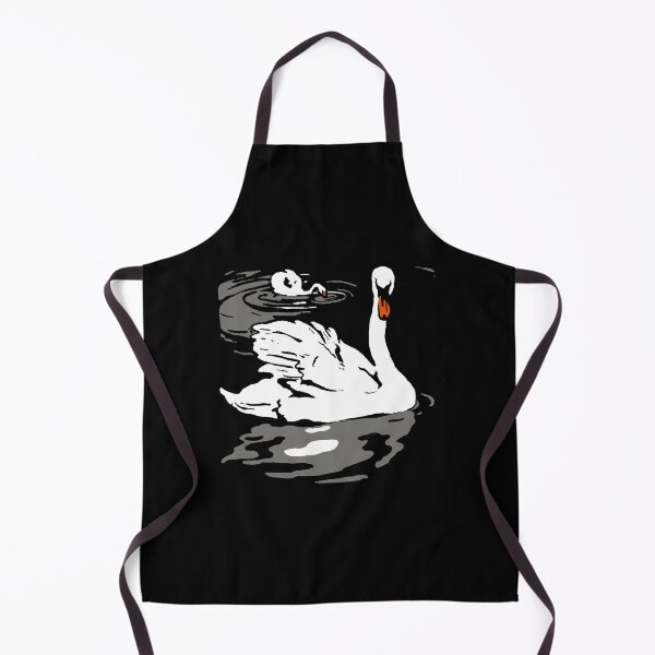 Artikelvorschau, Victorian Woodcut Swan Swimming entworfen und verkauft von Pixelchicken.