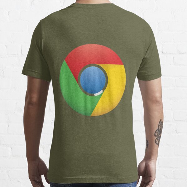 Google chrome logo original Blue Red Green Yellow Color Essential T-Shirt  for Sale by Dino-Photo