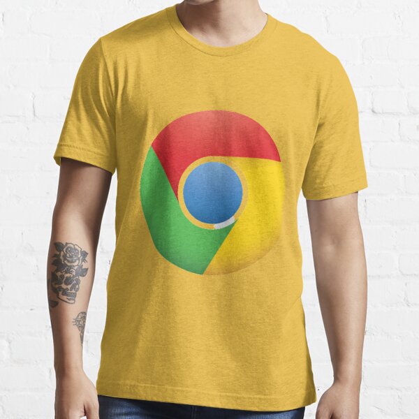 Google chrome logo original Blue Red Green Yellow Color Essential T-Shirt  for Sale by Dino-Photo