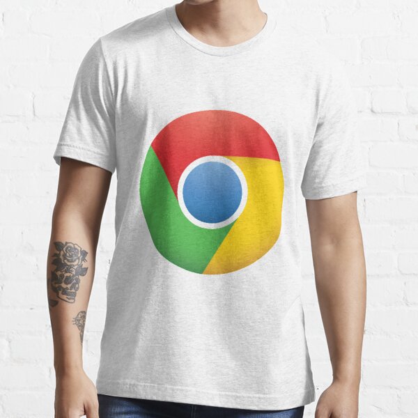 Google chrome logo original Blue Red Green Yellow Color Essential T-Shirt  for Sale by Dino-Photo