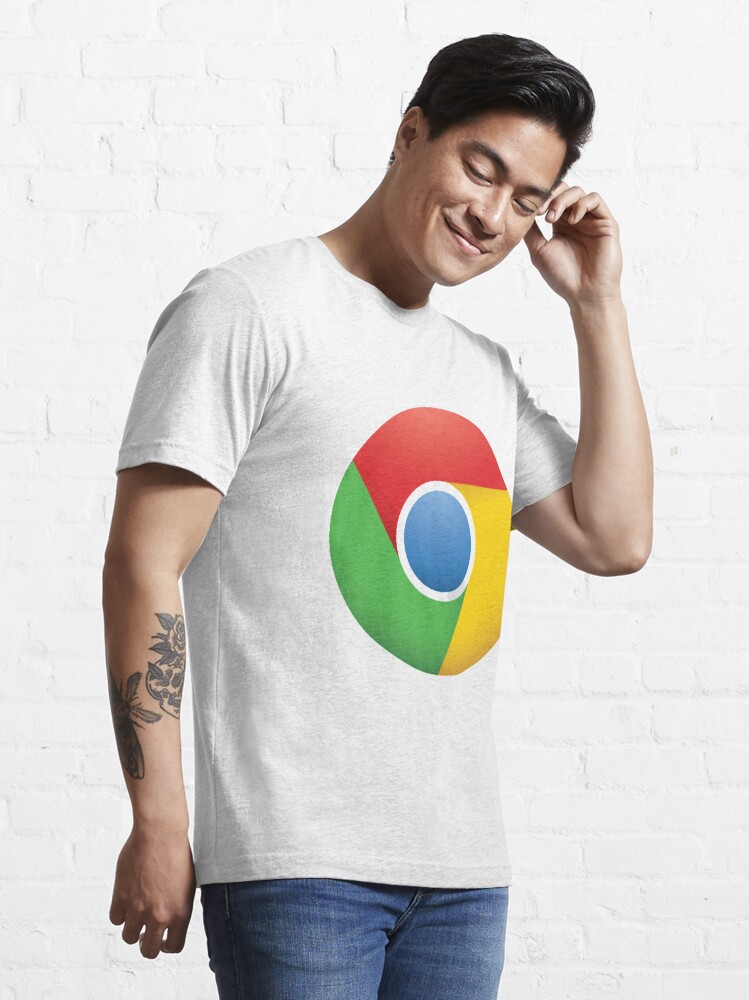 Google chrome logo original Blue Red Green Yellow Color Essential T-Shirt  for Sale by Dino-Photo