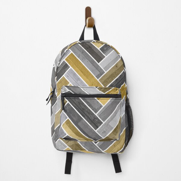 Item preview, Herringbone Pattern in Grey and Yellow designed and sold by Jared Davies.