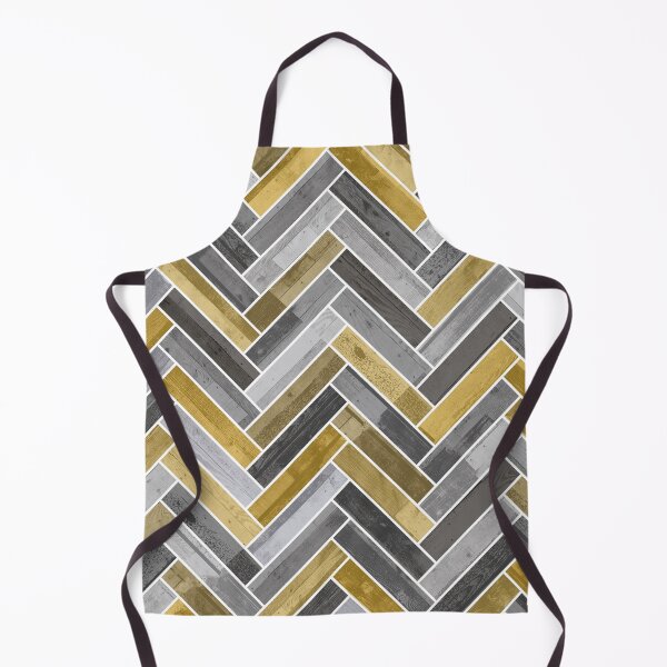 Item preview, Herringbone Pattern in Grey and Yellow designed and sold by Jared Davies.
