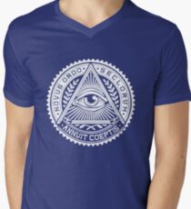 Funny ILLUMINATTION Men's V-Neck T-Shirt