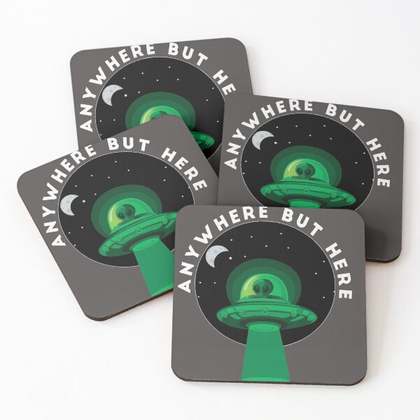 Item preview, Anywhere But Here Space Alien Flying Saucer UFO designed and sold by SnakeCharm.