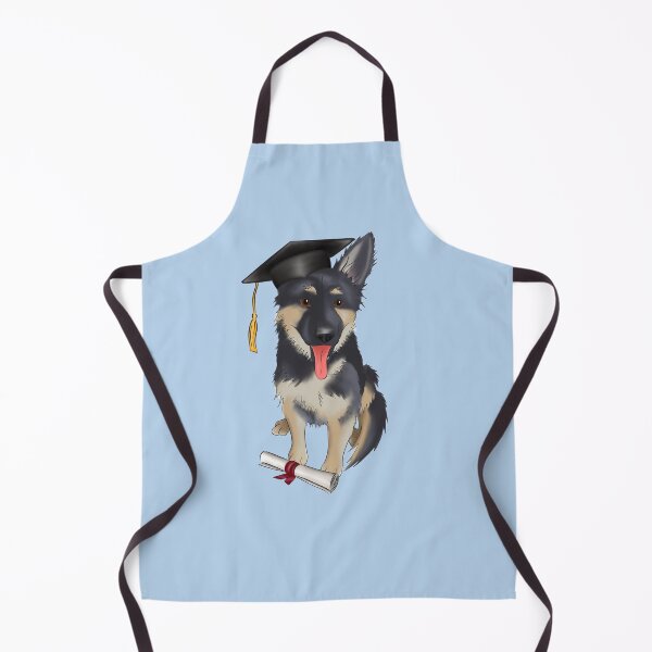Item preview, Cute German Shepherd Graduation | German Shepherd Wearing a Graduation Hat and Holding a Diploma designed and sold by ElysianCreation.