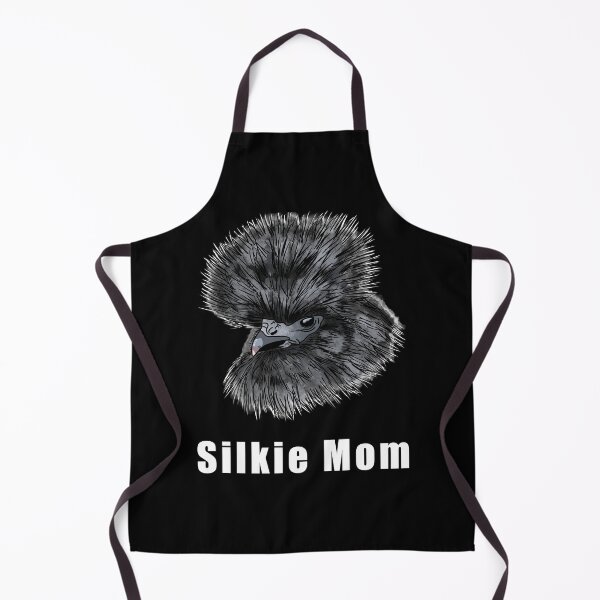 Item preview, Silkie Mom Cute Black Silkie Chicken Illustrated in a Watercolor Painting Style designed and sold by PrettyLittlePic.