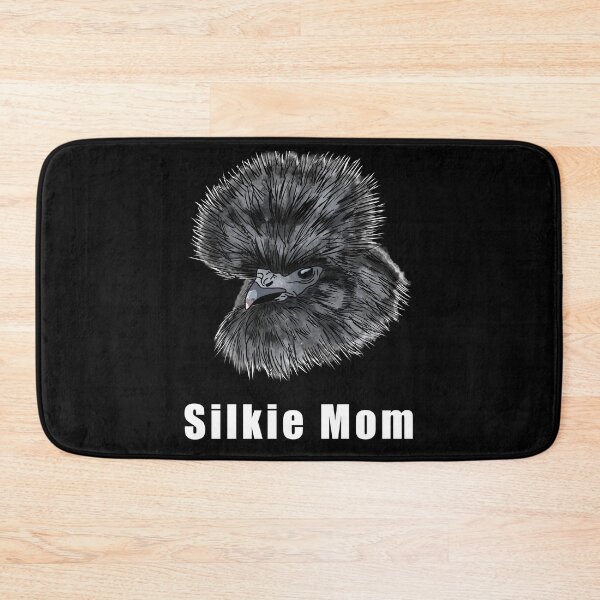 Item preview, Silkie Mom Cute Black Silkie Chicken Illustrated in a Watercolor Painting Style designed and sold by PrettyLittlePic.
