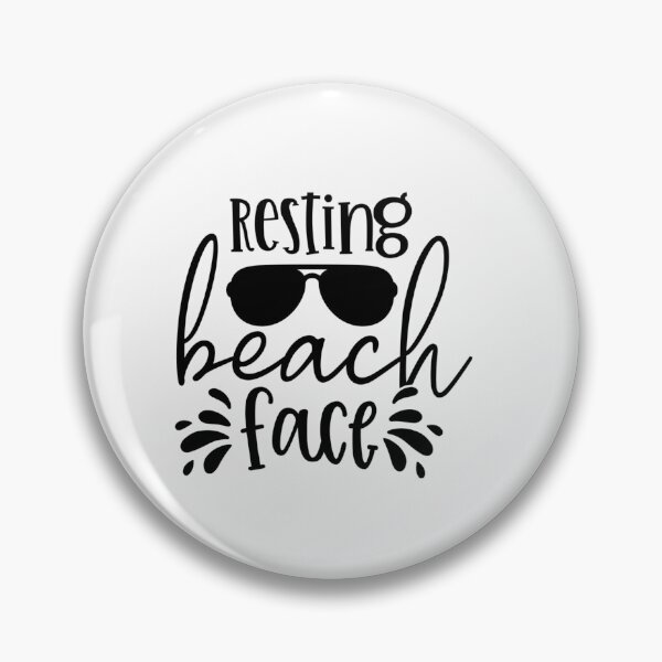 Item preview, Resting beach face designed and sold by SasKloset.