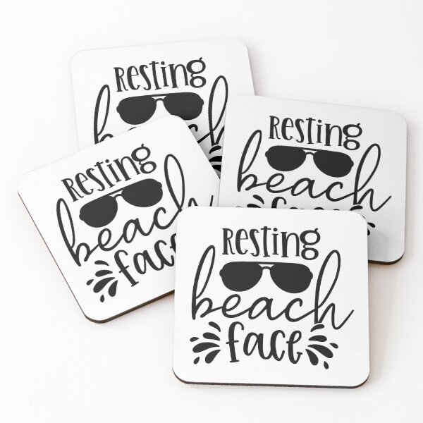 Item preview, Resting beach face designed and sold by SasKloset.