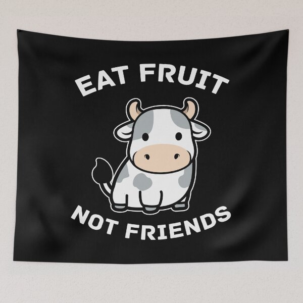 Item preview, Eat Fruit Not Friends Vegan Vegetarian Fruitarian  designed and sold by deannabalestra.
