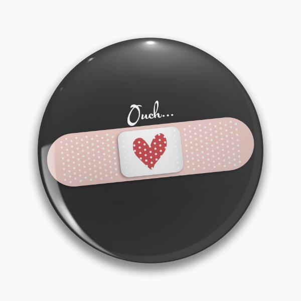 Item preview, Ouch, love hurts - plaster with heart - dark designed and sold by Petra Vitéz.