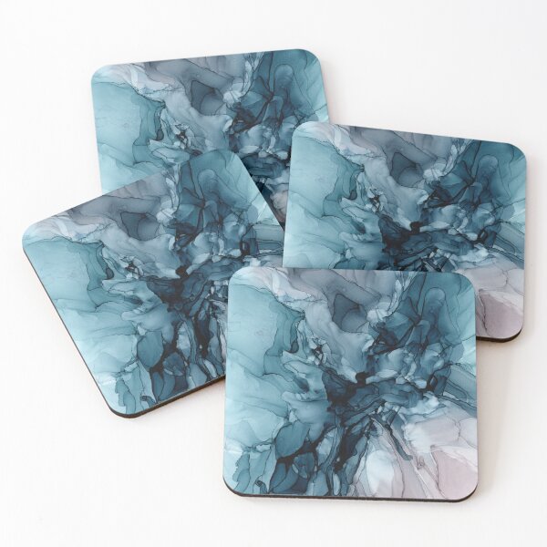 Item preview,  Blue Seas Mauve Sand Abstract Flow Painting  designed and sold by Elizabeth  Karlson.