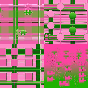 Artwork thumbnail, Pink & Green Fashions / Products by montaque8