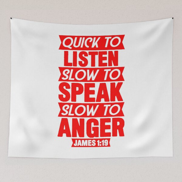 Item preview, James 1:19 designed and sold by plushism.