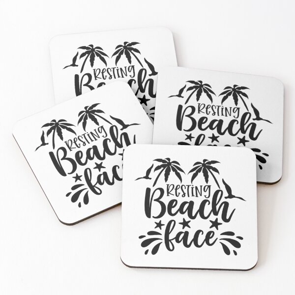 Item preview, Resting beach face designed and sold by SasKloset.
