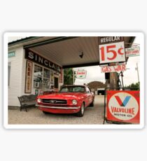 Gas Station Mustang Sticker