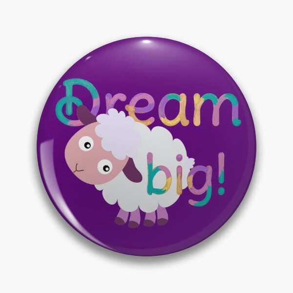 Artikelvorschau, Dream Big sheep cartoon entworfen und verkauft von Elmanji.