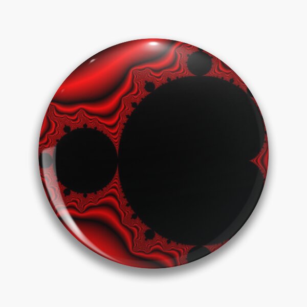 Item preview, Red Metallic Foil Mandelbrot Fractal designed and sold by magnetite360.