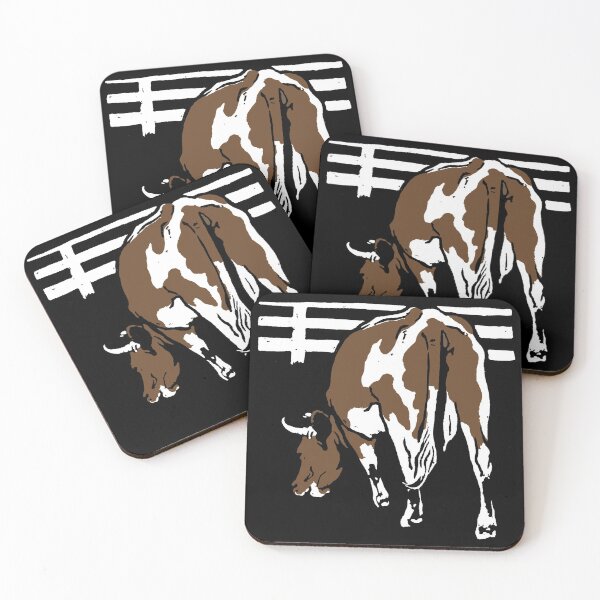 Item preview, Victorian Woodcut Brown and White Cow designed and sold by Pixelchicken.