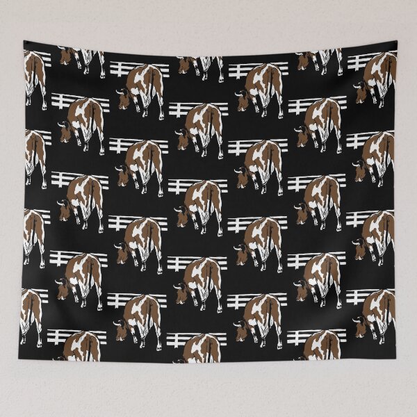 Item preview, Victorian Woodcut Brown and White Cow designed and sold by Pixelchicken.