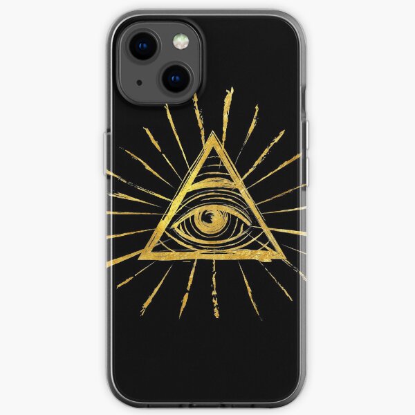 All Seeing Eye - Vintage Gold iPhone Soft Case