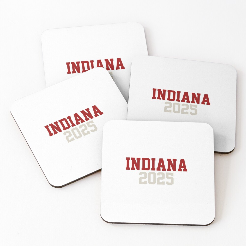 "Indiana University 2025 IU 2025 Indiana 2025" Coasters (Set of 4