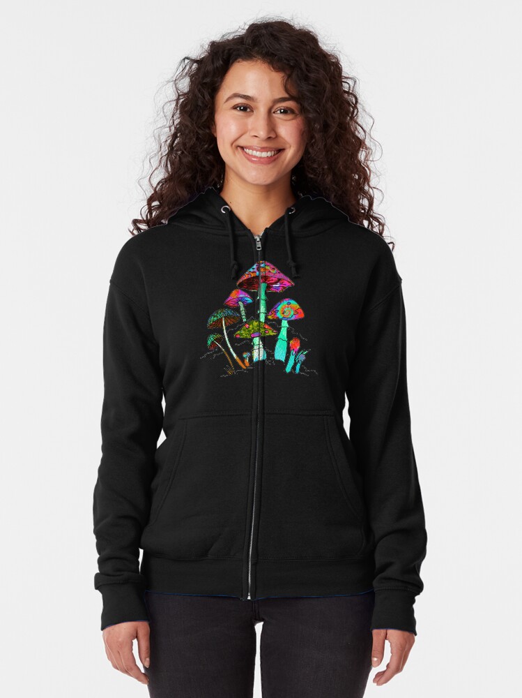 Alternate view of Garden of Shroomz | "Field Trip" Edition Zipped Hoodie