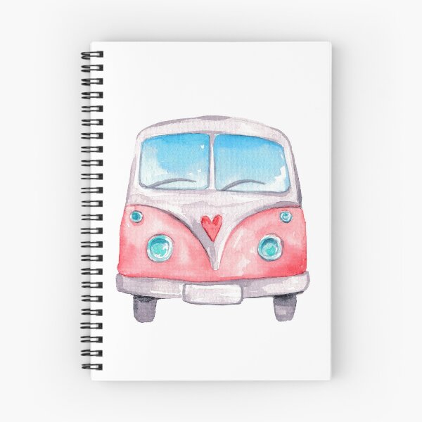 Item preview, Pink watercolor mini van - travel sticker  designed and sold by KIKAIA  The Label.