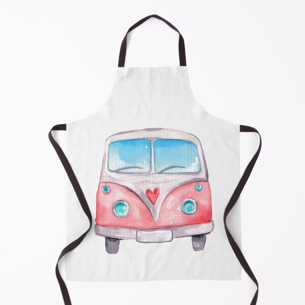 Item preview, Pink watercolor mini van - travel sticker designed and sold by KIKAIA The Label.